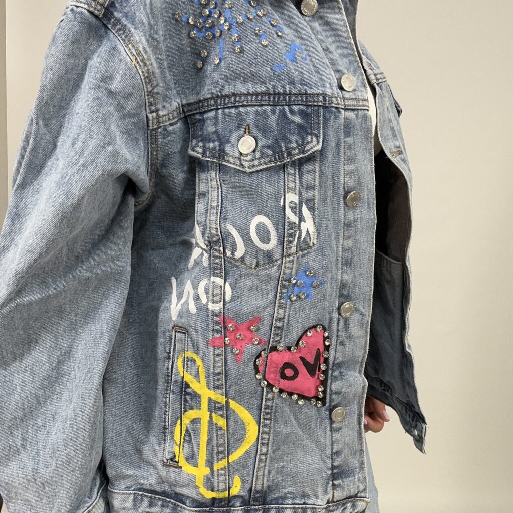 VESTE JEANS ROCK - BLEU - 1