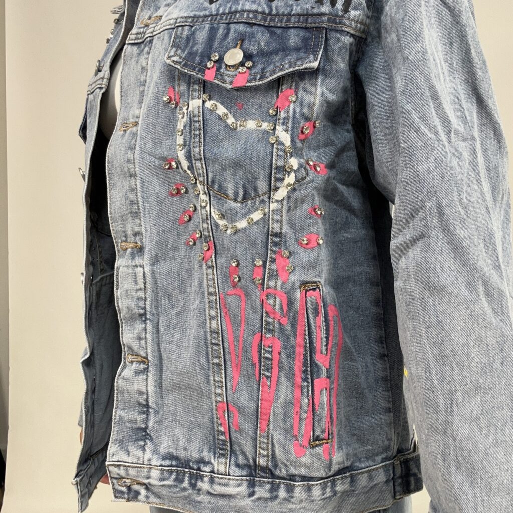 VESTE JEANS ROCK - BLEU - 2