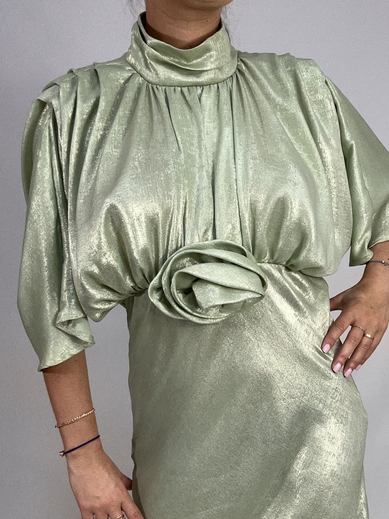 ROBE FLORA - VERT - 2