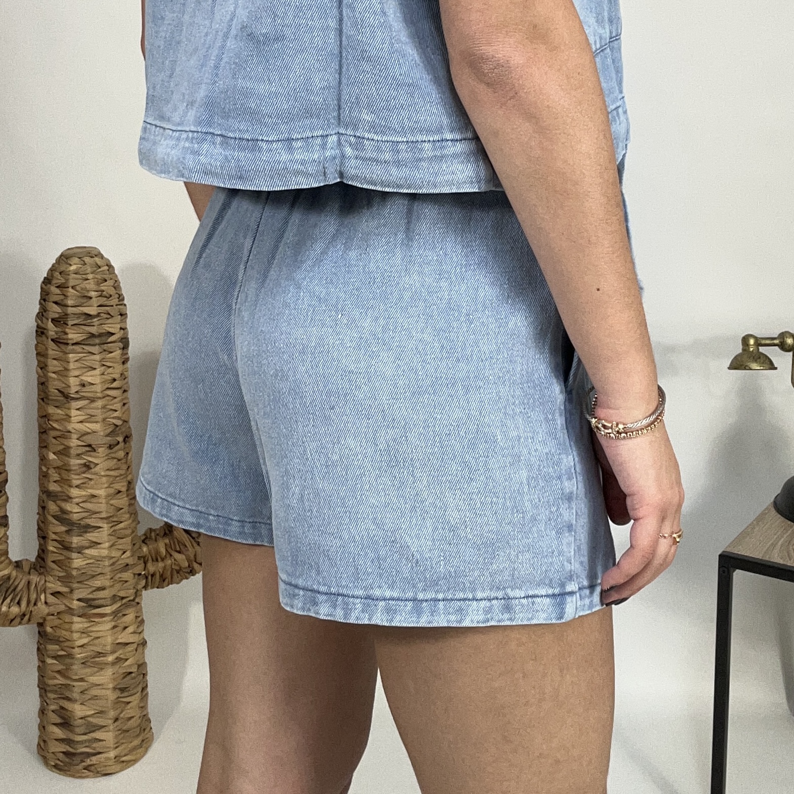 SHORT HALO - BLEU - 1