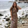 ROBE TRESOR - VERT ROSE - 2