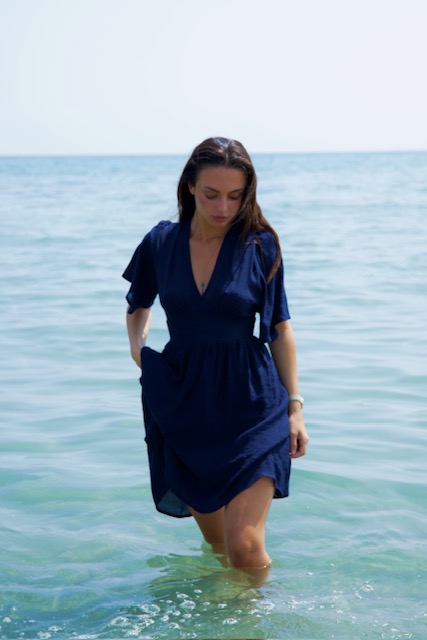 ROBE TROPEZ - MARINE - 1